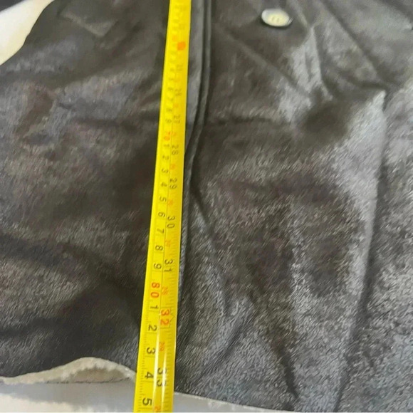 Romeo and juliet couture y2k trench double breasted teddy lined coat women Large - Picture 8 of 9